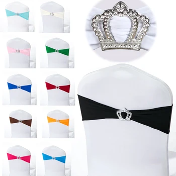100pcs Spandex Lycra Chair Cover Band With Crown Shape Buckle Party Wedding Decor
100pcs Spandex Lycra Chair Cover Band With Crown Shape Buckle Party Wedding Decor