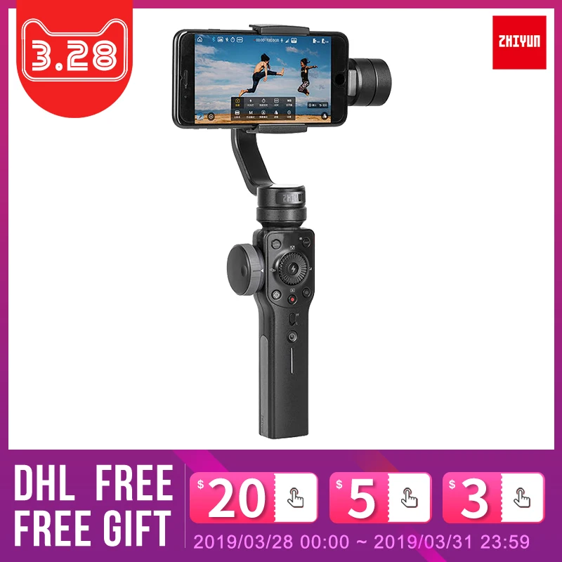 Zhiyun Smooth 4 Q 3-axis Handheld Gimbal Stabilizer for smartphone iPhoneX action camera gopro4/5/6 pk Smooth Q DJI osmo 2
Zhiyun Smooth 4 Q 3-axis Handheld Gimbal Stabilizer for smartphone iPhoneX action camera gopro4/5/6 pk Smooth Q DJI osmo 2