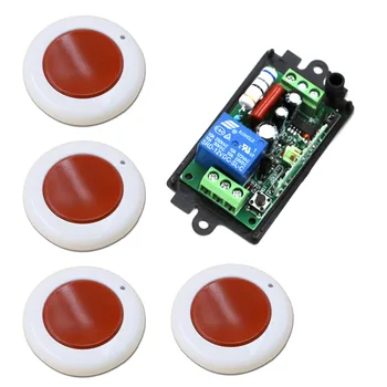 Most Simple Wiring AC220V 110V 1CH Wireless Remote Control Switch System Receiver & 4* Wall Panel Sticky Remote Top Selling
Most Simple Wiring AC220V 110V 1CH Wireless Remote Control Switch System Receiver & 4* Wall Panel Sticky Remote Top Selling