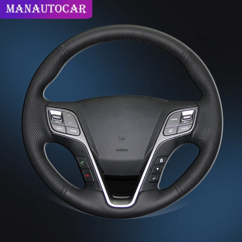 Car Braid On The Steering Wheel Cover for Hyundai Santa Fe 2013-2018 ix45 2013 2014 2015 2016 Auto Cover Interior Car-styling
Car Braid On The Steering Wheel Cover for Hyundai Santa Fe 2013-2018 ix45 2013 2014 2015 2016 Auto Cover Interior Car-styling