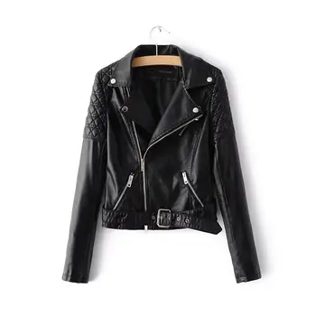Women Leather Jacket 2019 New Casual Turn Down Collar Bikers Short Jackets Ladies Slim Pu Moto Leather Coats
Women Leather Jacket 2019 New Casual Turn Down Collar Bikers Short Jackets Ladies Slim Pu Moto Leather Coats