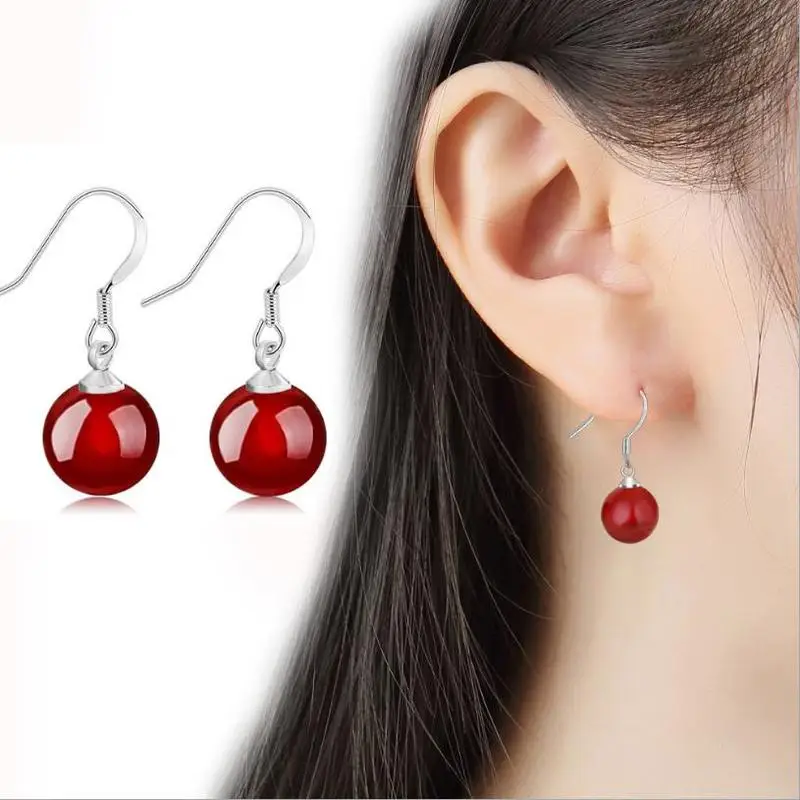 Everoyal Vintage Silver 925 Earrings For Women Accessories Top Quality Zircon Green Ball Drop Earrings Girls Birthday Jewelry
Everoyal Vintage Silver 925 Earrings For Women Accessories Top Quality Zircon Green Ball Drop Earrings Girls Birthday Jewelry