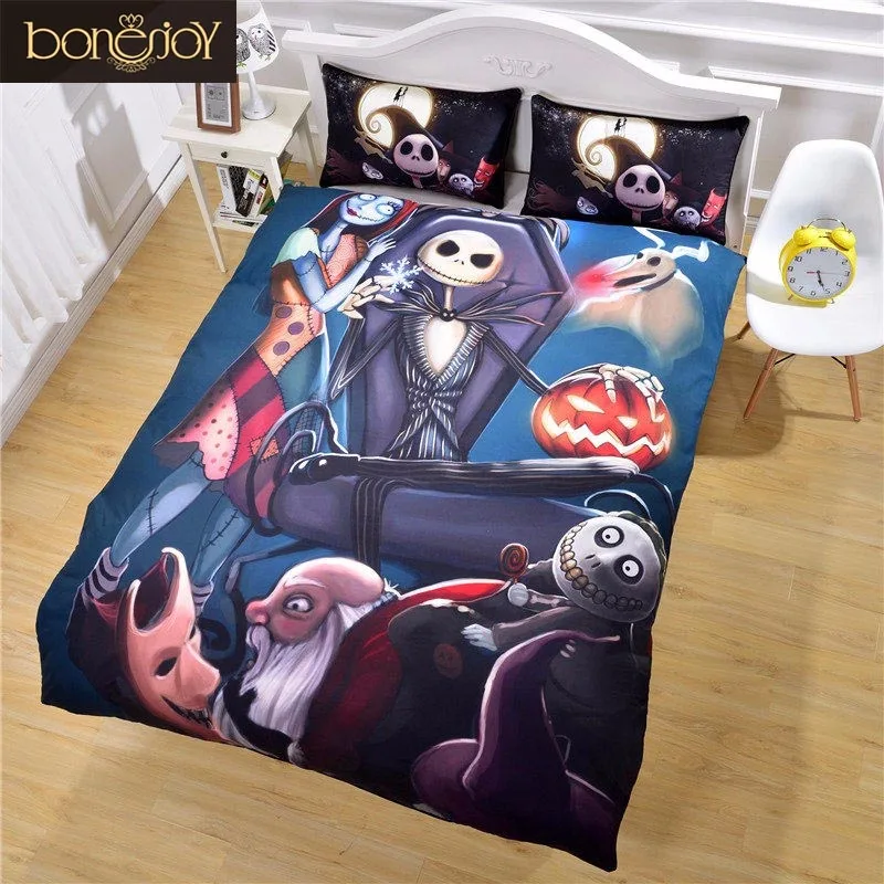 Bonenjoy Halloween Bedding Kids Single Size Cartoon Nightmare Before Christmas Bedding Sets Quilt Cover Pillowcase Bed Sets
Bonenjoy Halloween Bedding Kids Single Size Cartoon Nightmare Before Christmas Bedding Sets Quilt Cover Pillowcase Bed Sets