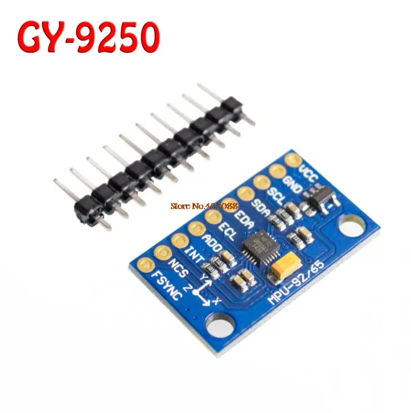 MPU-9250 GY-9250 9-axis sensor module I2C/SPI Communications Thriaxis gyroscope + triaxial accelerometer+triaxial magnetic field
MPU-9250 GY-9250 9-axis sensor module I2C/SPI Communications Thriaxis gyroscope + triaxial accelerometer+triaxial magnetic field