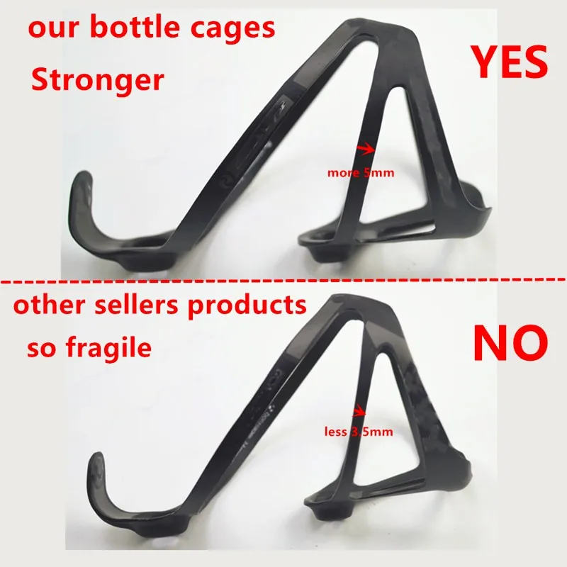 our full carbon fibre bottle cage bottle holder is stronger