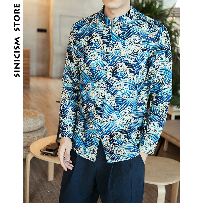 Sinicism Store Long Sleeve Shirts 2019 Mens Wave Casual Shirt Men Chinese Style Slim Fit High Quality Men Clotihng Plus Size
Sinicism Store Long Sleeve Shirts 2019 Mens Wave Casual Shirt Men Chinese Style Slim Fit High Quality Men Clotihng Plus Size