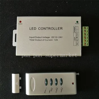 DC12~24V 12A wireless 4keys Aluminum RGB controller led RF controller for 5050 3528 controller
DC12~24V 12A wireless 4keys Aluminum RGB controller led RF controller for 5050 3528 controller