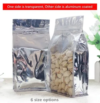 50pcs/lot-6 size options Stand Up Clear front Aluminized back Zip Lock Seal Bags Food Sample Powder Candy Party Gift Bags
50pcs/lot-6 size options Stand Up Clear front Aluminized back Zip Lock Seal Bags Food Sample Powder Candy Party Gift Bags
