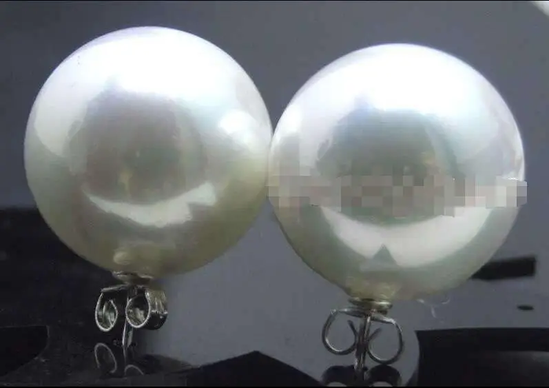 Free Shipping >>>> SALE Big 18mm white Round Sea Shell Pearl Earring Stering Silver 925 stud! -e426
Free Shipping >>>> SALE Big 18mm white Round Sea Shell Pearl Earring Stering Silver 925 stud! -e426