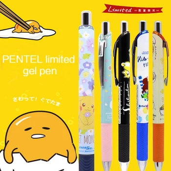 

1PC Marvel Limit Japan Pentel Gel Pen 0.5mm Clear Retractable Fast black Ink Pen BLN75TL School Office Supply