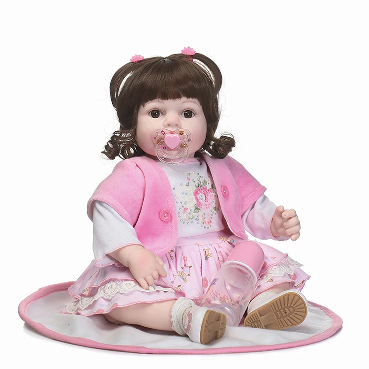 55cm Silicone Reborn Baby Doll Toys 22inch Vinyl Newborn Princess Toddler Babies Doll Birthday Xmas Gift Girl Brinquedos Bonecas 
55cm Silicone Reborn Baby Doll Toys 22inch Vinyl Newborn Princess Toddler Babies Doll Birthday Xmas Gift Girl Brinquedos Bonecas