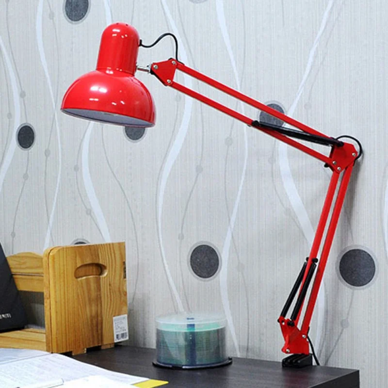 220V E27 Connector LED Table Lamp Bedside Lamp Button Open Creative Clip Work Light Study Office Wrought Iron Folding Lamp
220V E27 Connector LED Table Lamp Bedside Lamp Button Open Creative Clip Work Light Study Office Wrought Iron Folding Lamp
