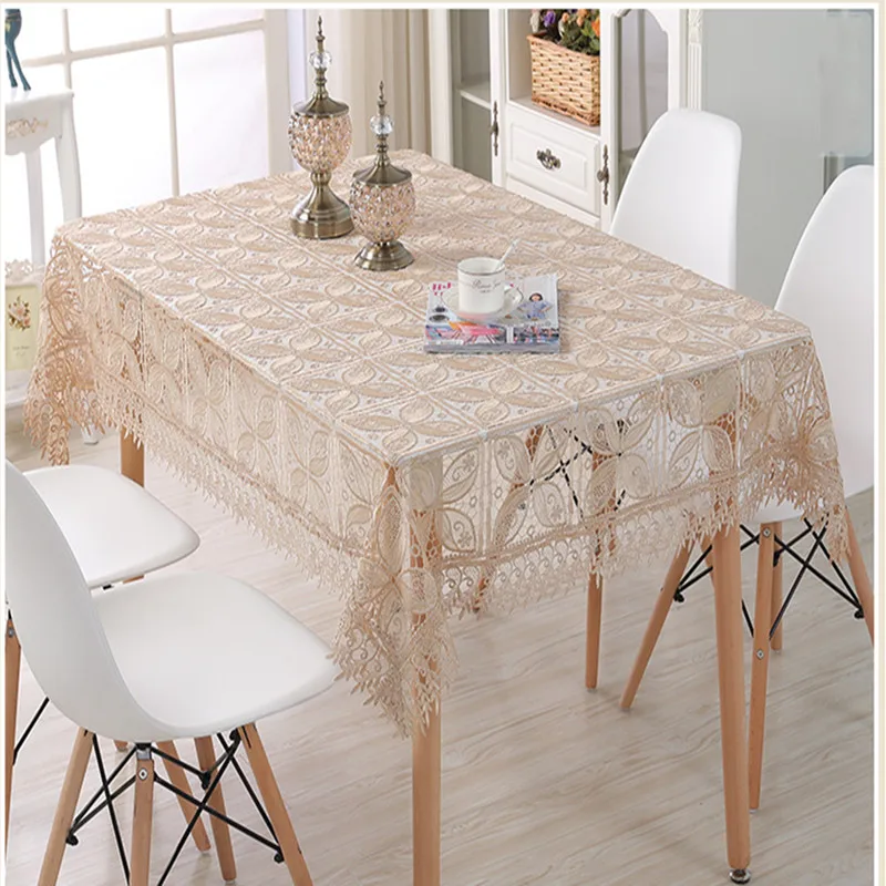 Beige hollow lace lace rectangle and round table cloth Washing machine TV cabinet tablecloth
Beige hollow lace lace rectangle and round table cloth Washing machine TV cabinet tablecloth