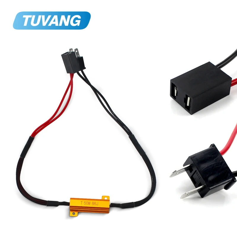 2x H1 H3 H4 H7 H8 9005 9006 светодиодные противотуманные фары DRL дальнего света Canbus 50 Вт