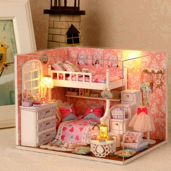 1 Pcs Assemble DIY Doll House Toy Wooden Miniatura Doll Houses Miniature Dollhouse Toys With Furniture LED Lights Birthday Gift
1 Pcs Assemble DIY Doll House Toy Wooden Miniatura Doll Houses Miniature Dollhouse Toys With Furniture LED Lights Birthday Gift