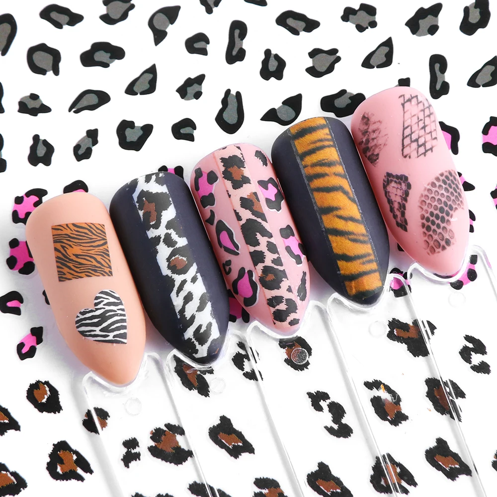1pcs Leopard Series Nail Stickers 3D Leopard Print Nail Art Decoration Decal Adhesive Slider Wrap Manicure Accessory LAF505-510
1pcs Leopard Series Nail Stickers 3D Leopard Print Nail Art Decoration Decal Adhesive Slider Wrap Manicure Accessory LAF505-510