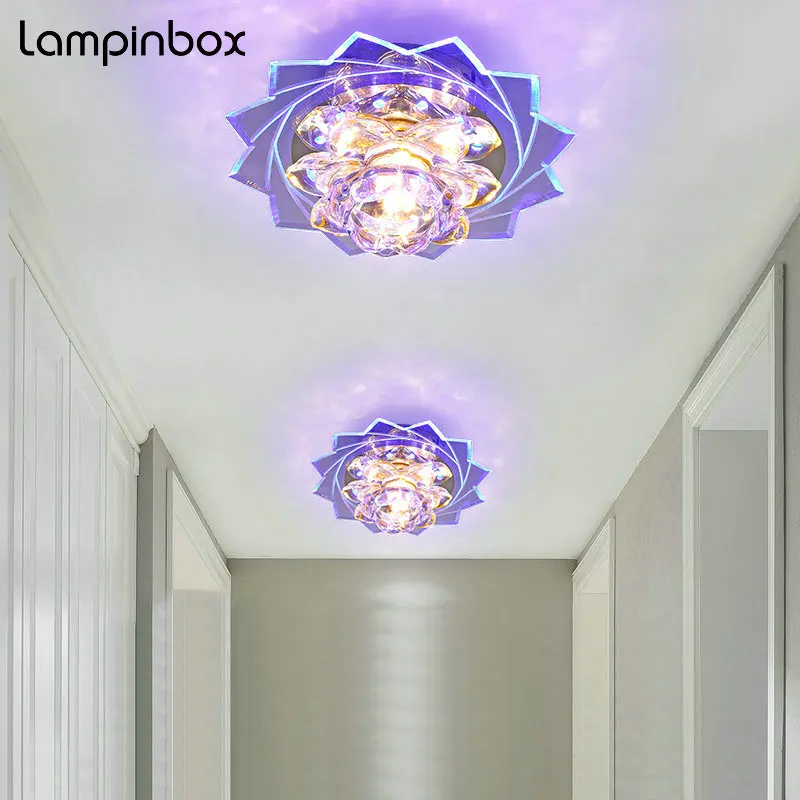 Modern Simple 5W LED Crystal Ceiling Lamp Lighting Bedroom Living Room Lights Aisle Corridor LED Ceiling Lights LP-023