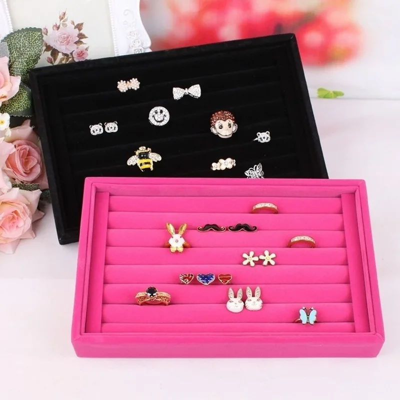 Portable Velvet Jewelry Ring Earring Insert Cufflinks Organizer Box Wooden Flat Stackable Tray Holder Storage Showcase
Portable Velvet Jewelry Ring Earring Insert Cufflinks Organizer Box Wooden Flat Stackable Tray Holder Storage Showcase