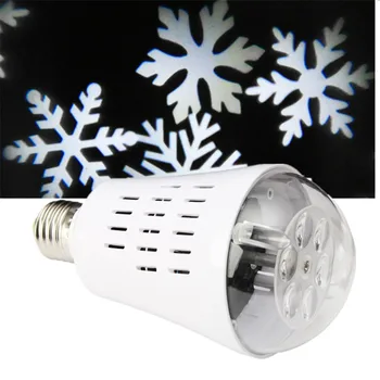 Smuxi Projector Bulb Light Christmas Lights Outdoor Auto Rotating 4 LED Moving Dynamic Snowflake Film Pattern Decoration Lamp
Smuxi Projector Bulb Light Christmas Lights Outdoor Auto Rotating 4 LED Moving Dynamic Snowflake Film Pattern Decoration Lamp