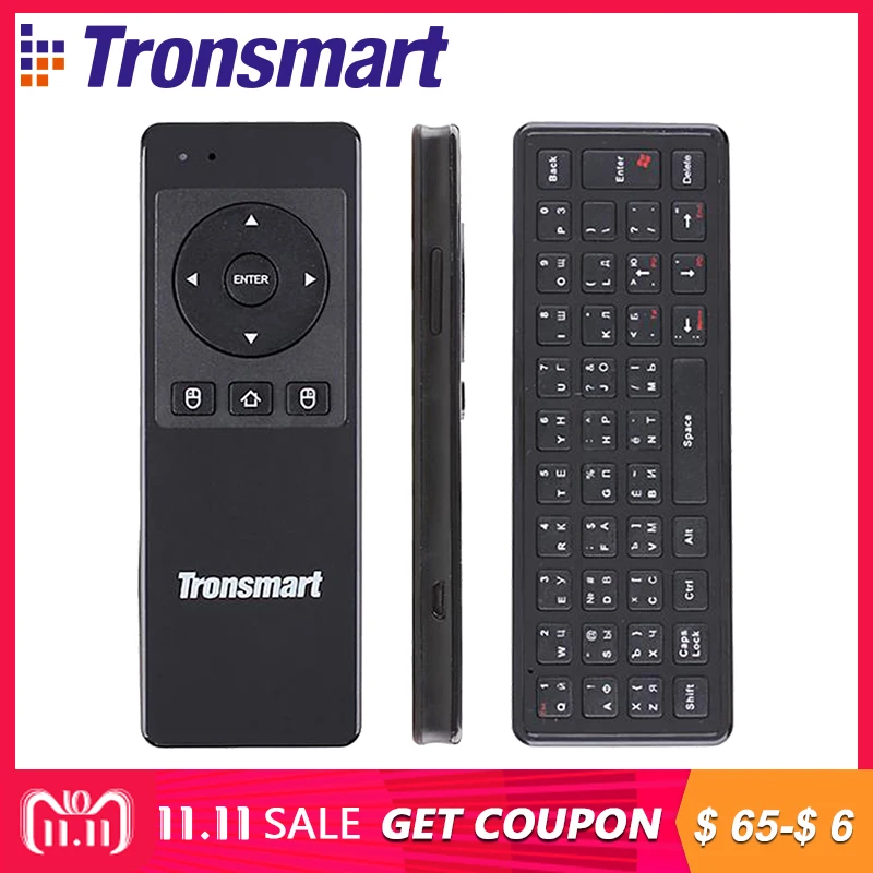 

Russina / English Version Tronsmart TSM-01 Wireless Keyboards Game Air Mouse 2.4GHz for Laptop Android Tablet PC TV Box