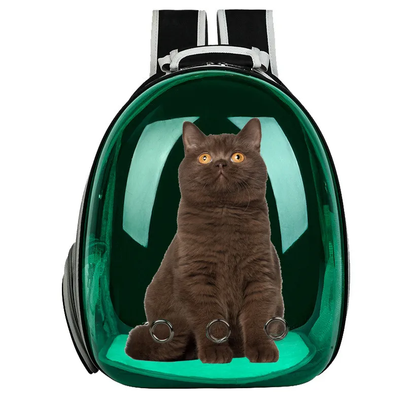 New pet backpack out portable cat bag transparent Pet Cat Dog Puppy Carrier Travel Bag Space Capsule Backpack Breathable AprT4 (5)