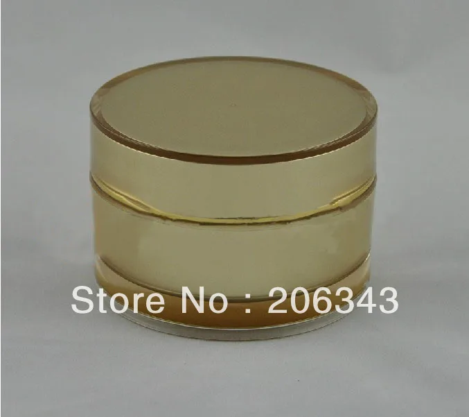 Фото 100G acrylic gold roundcream bottle cosmetic container cream jar Cosmetic Jar Packaging | Красота и здоровье