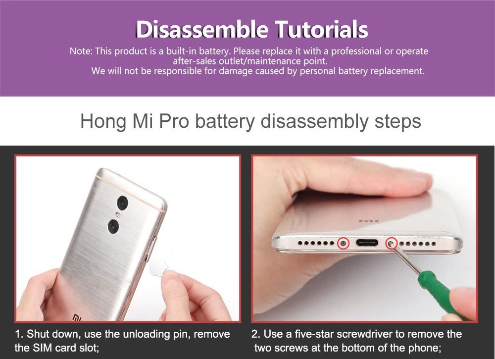 Nohon Battery For Xiaomi Redmi Pro BM4A redmiPro Bateria Details (10)