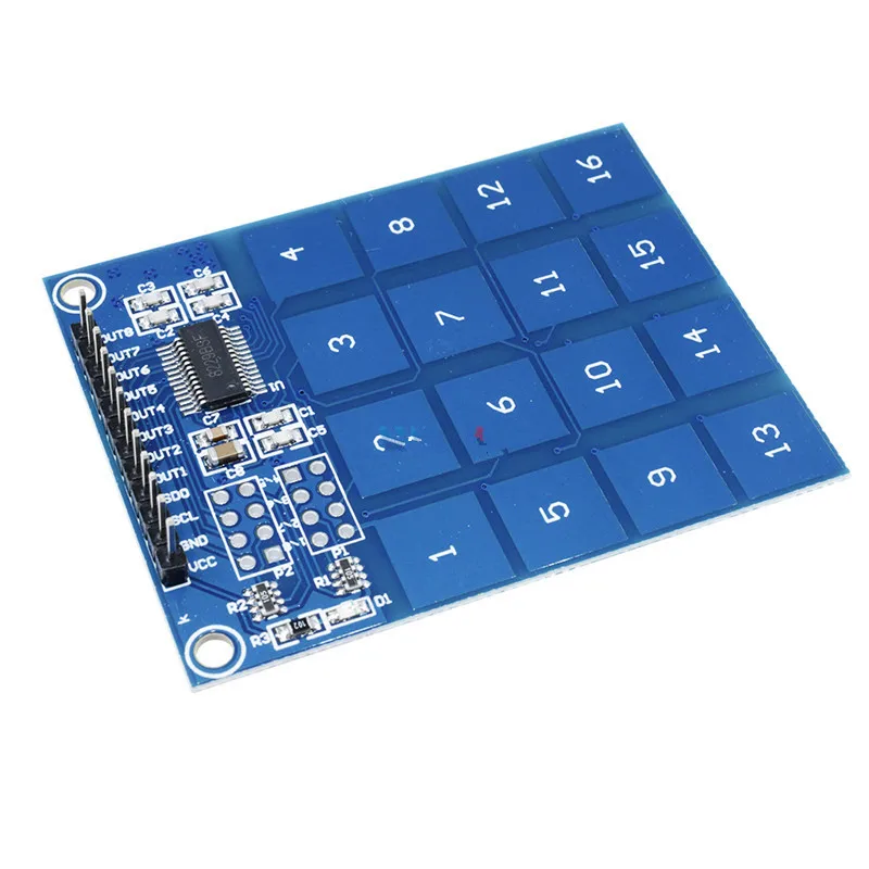 16 Key Way Channel TTP229 Capactive Touch Switch Digital Sensor IC Module Plate Board For Arduino Low Power Indicator 2.4V 5.5V | Мобильные