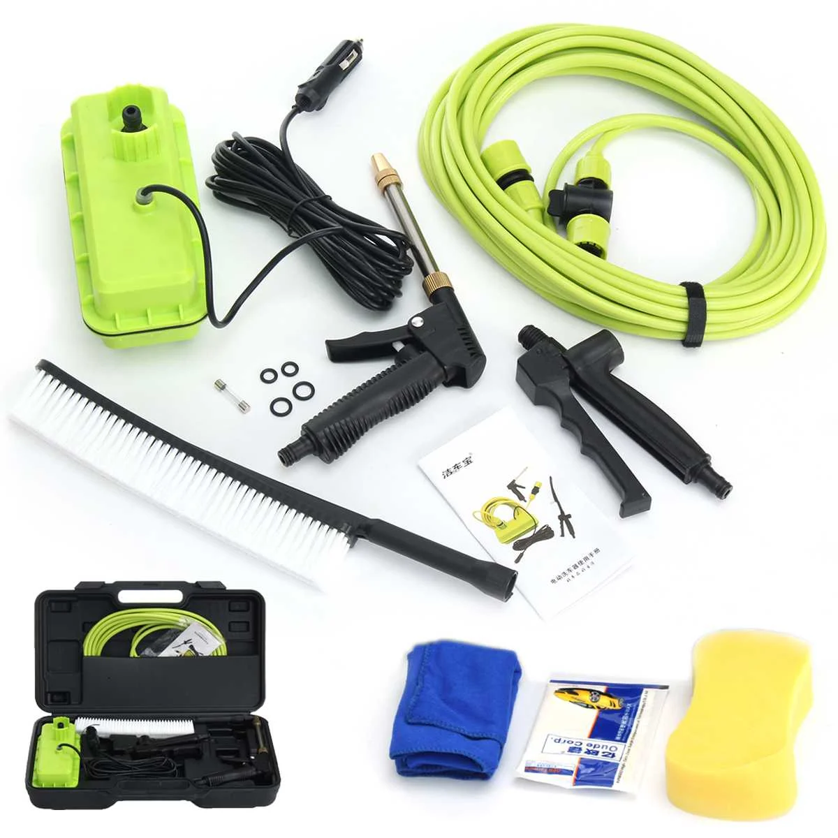 12V 80W Car Washer High Pressure Spray Gu n Cleaner Pump Electric Portable Car Care Washing Machine with Mobile Power Supply
12V 80W Car Washer High Pressure Spray Gu n Cleaner Pump Electric Portable Car Care Washing Machine with Mobile Power Supply