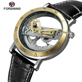 FORSINING Men's Unique New Design Luxury Automatic Movement Popular Style Genuine Leather Strap Skeleton Wristwatch FSG9418M3
FORSINING Men's Unique New Design Luxury Automatic Movement Popular Style Genuine Leather Strap Skeleton Wristwatch FSG9418M3