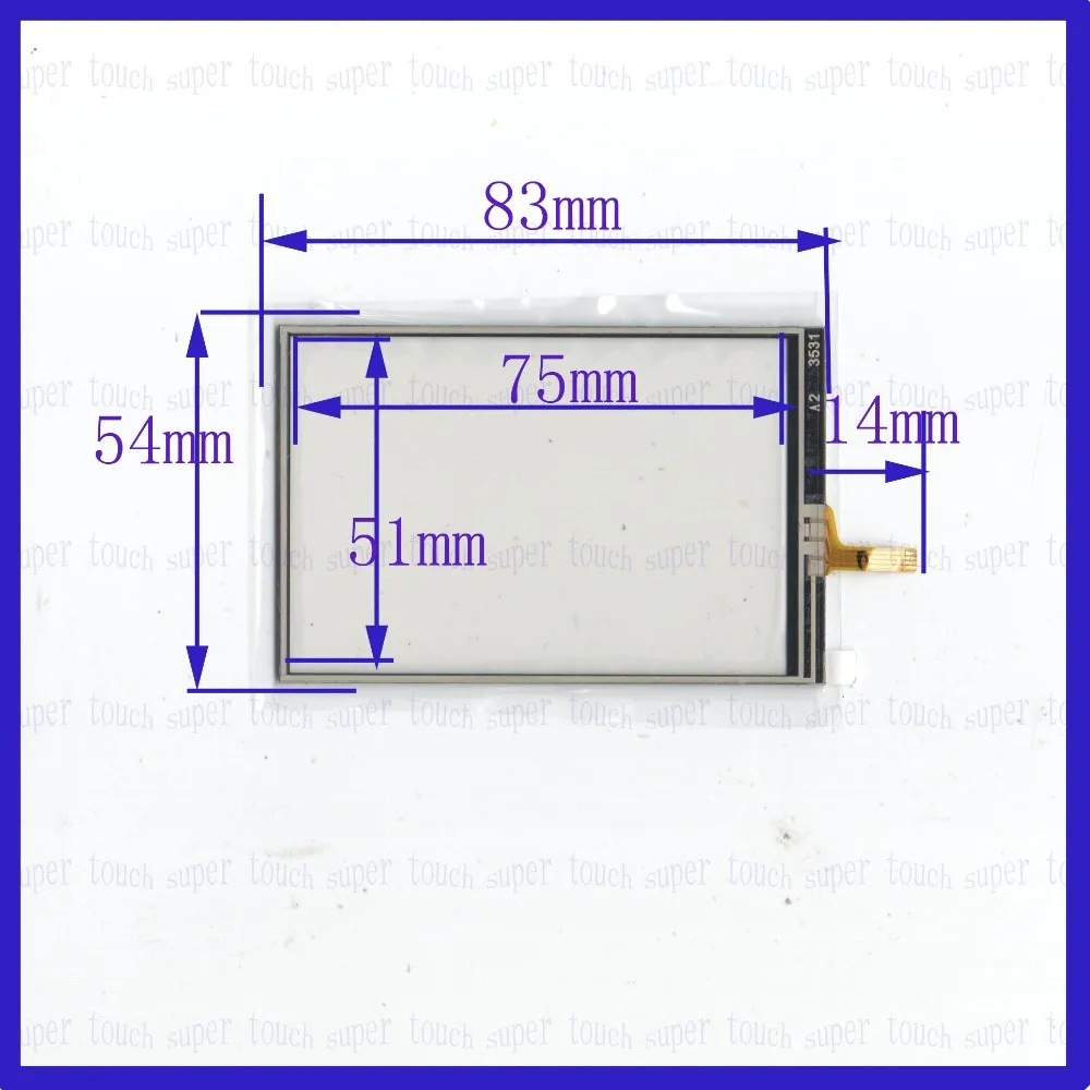 ZhiYuSun 3531 3.5inch 83*54 4 wire TOUCH SCREEN for gps glass touch panel width 54mm length83mm this is compatible
ZhiYuSun 3531 3.5inch 83*54 4 wire TOUCH SCREEN for gps glass touch panel width 54mm length83mm this is compatible