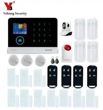 Yobang Security Wireless GSM Wifi Auto Dial Home Security Alarm System Smart Home Motion Detector Red Strobe Siren With Battery
Yobang Security Wireless GSM Wifi Auto Dial Home Security Alarm System Smart Home Motion Detector Red Strobe Siren With Battery