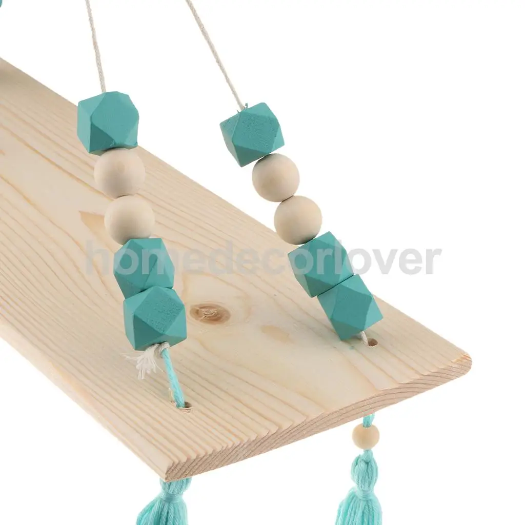 Wall Hanging Wooden Shelves Floating Wall Shelf Home Decor Baby Kids Room Storage Holder Hanger