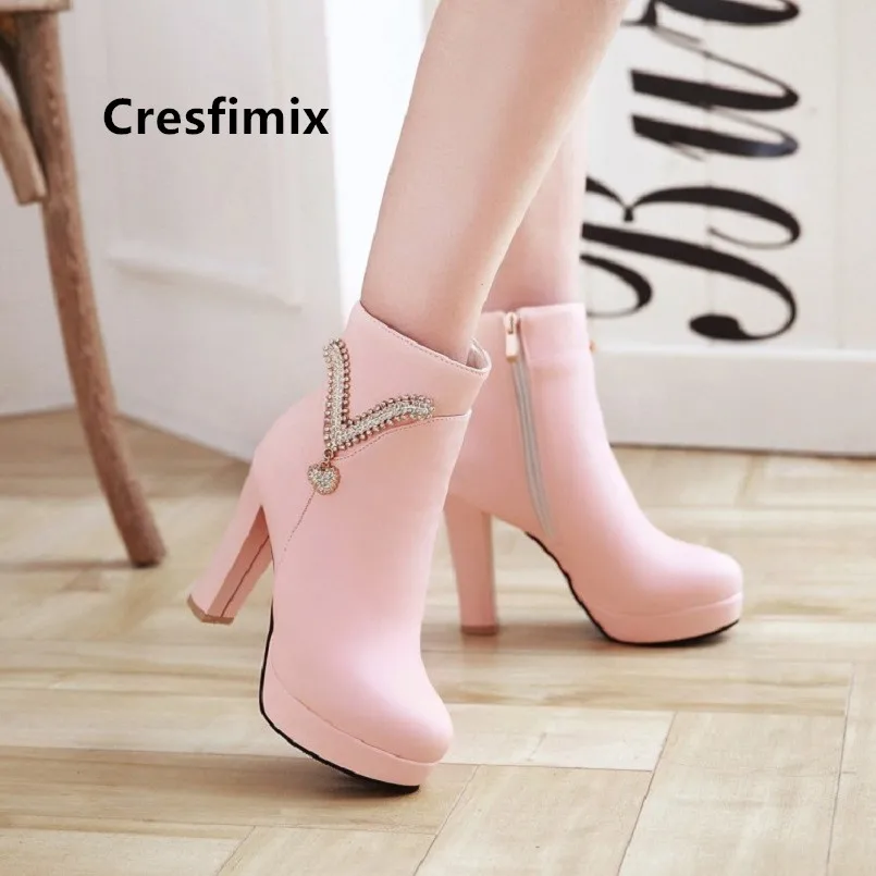 Cresfimix Frauen Stiefel Women Fashion Pink Autumn Ankle Boots Lady Casual High Quality Black Winter Boots Cool Boots B6031
Cresfimix Frauen Stiefel Women Fashion Pink Autumn Ankle Boots Lady Casual High Quality Black Winter Boots Cool Boots B6031
