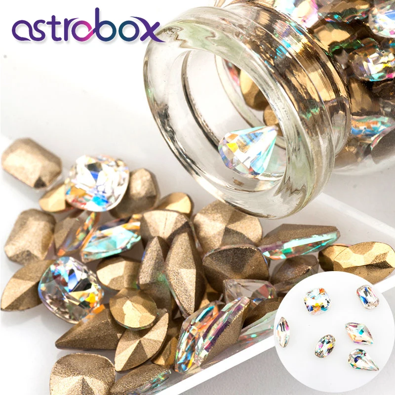 50Pcs Nail Rhinestone Point Back Non Hot Fix 3D Nail Stone Laser Shine Color Multi Shape Custom Nail Decoration Designs
50Pcs Nail Rhinestone Point Back Non Hot Fix 3D Nail Stone Laser Shine Color Multi Shape Custom Nail Decoration Designs