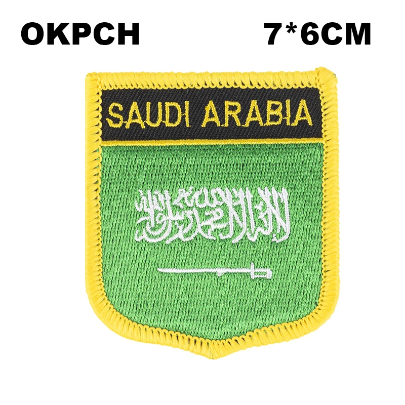 Saudi Arabia Shiled Shape flag patches national flag patches for Cothing DIY Decoration PT0157-S
Saudi Arabia Shiled Shape flag patches national flag patches for Cothing DIY Decoration PT0157-S