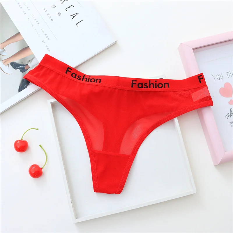 Sexy Ladies Cotton Seamless Panties Women Underwear Lingerie G Thongs String Fashion Low Rise Transparent Briefs 29 (5)
