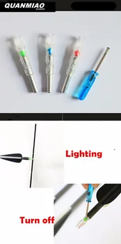Automatically Lighted Led Arrow Nocks For Aluminum Crossbow Arrows Bowstring activated on-off switch Hunting 10PCS
Automatically Lighted Led Arrow Nocks For Aluminum Crossbow Arrows Bowstring activated on-off switch Hunting 10PCS
