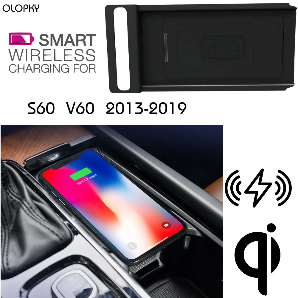 OLOPKY For Volvo QI Wireless charging Hidden Wireless charger Phone Holder Storage Box For S60 V90 2013~2019
OLOPKY For Volvo QI Wireless charging Hidden Wireless charger Phone Holder Storage Box For S60 V90 2013~2019