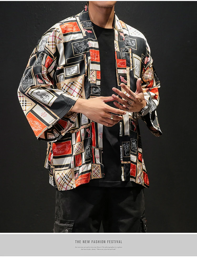 Korean Oversized Shirt Men Short Sleeve Vintage Summer Mens Shirts (41)