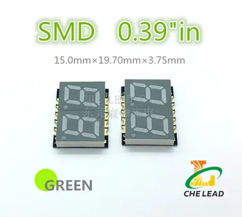 GREEN 0.39 inches 7 Segment SMD LED Display 0.39" 0.39in 2 Bit smd Digital Tube Plastic Metal digit display
GREEN 0.39 inches 7 Segment SMD LED Display 0.39" 0.39in 2 Bit smd Digital Tube Plastic Metal digit display