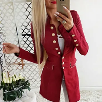 FJUN NEW Office Spring Slim Thin Jacket Women Single Breasted Spring Long Outerwear Fashion England Style Casaco Veste Feminino
FJUN NEW Office Spring Slim Thin Jacket Women Single Breasted Spring Long Outerwear Fashion England Style Casaco Veste Feminino