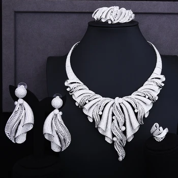 GODKI 92mm Super Luxury Twist Half Of Bowknot Full Micro Cubic Zirconia Women Wedding Dress Choker Necklace Earring Jewelry Set
GODKI 92mm Super Luxury Twist Half Of Bowknot Full Micro Cubic Zirconia Women Wedding Dress Choker Necklace Earring Jewelry Set