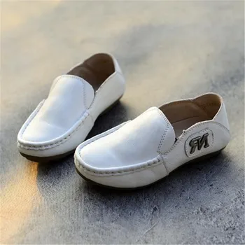 

New Children Shoes Boys Genuine Leather Casual Toddler Dress Student Baby Cow Muscle Loafers Kids Spring/Autumn 02A