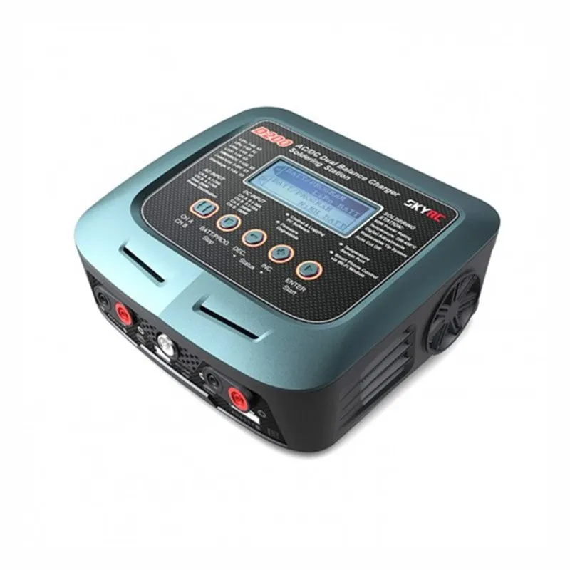 FATJAY SKYRC D200 baance Charger SK-100097 dual output AC power supported with built-in soldering iron
FATJAY SKYRC D200 baance Charger SK-100097 dual output AC power supported with built-in soldering iron
