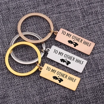 Engraved A Piece To My Other Half Key Ring Gifts For Couple Lovers Girlfriend Boyfriend Keychain Bag Ornaments Memorized Gifts
Engraved A Piece To My Other Half Key Ring Gifts For Couple Lovers Girlfriend Boyfriend Keychain Bag Ornaments Memorized Gifts