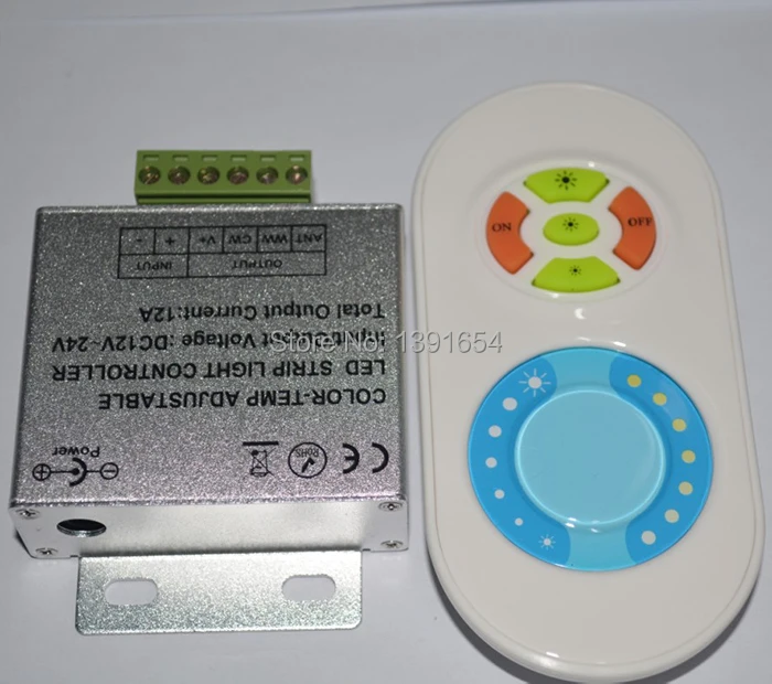 

RF touching Remote CCT controller 2channel for CCT color temperature adjustable led smd flexible strip 12V/24V