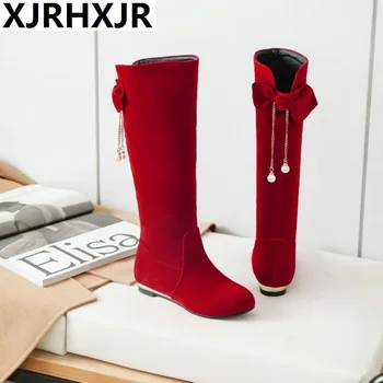 Spring Autumn Girls' Scrub Knee High Boots Korean Princess Bow Tie Tassel Boots Junior High School Student Knight Boots
Spring Autumn Girls' Scrub Knee High Boots Korean Princess Bow Tie Tassel Boots Junior High School Student Knight Boots