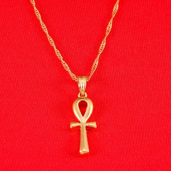 Egyptian Ankh Cross Pendant Necklace Chain Woman Gold Color Charms Jewelry Girls Egypt Hieroglyphs Jewelry
Egyptian Ankh Cross Pendant Necklace Chain Woman Gold Color Charms Jewelry Girls Egypt Hieroglyphs Jewelry