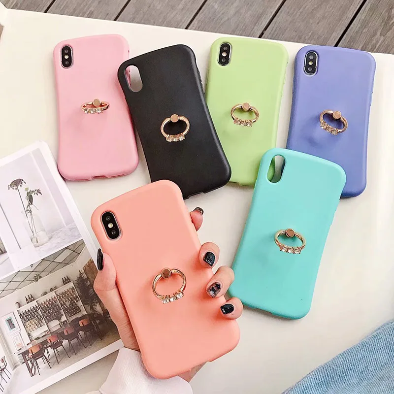 Candy Colors Diamond Bracket Phone Cases For iphone x xr xs max xs Case Matte silicone backcover For iphone 6 6s 7 8plus Capa
Candy Colors Diamond Bracket Phone Cases For iphone x xr xs max xs Case Matte silicone backcover For iphone 6 6s 7 8plus Capa